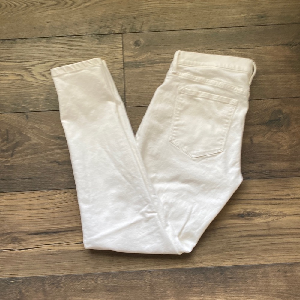 Banana Republic white denim jeans